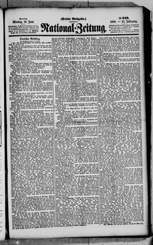 National-Zeitung vom 16.06.1890