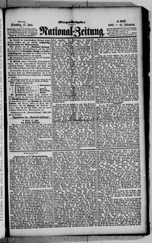Nationalzeitung on Jun 17, 1890