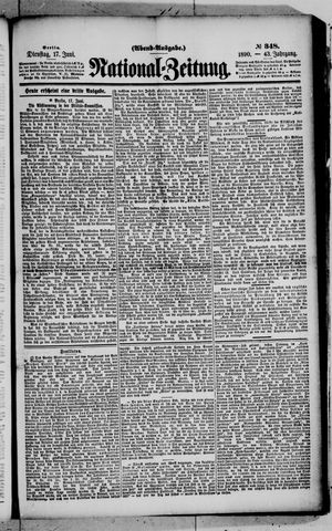 Nationalzeitung vom 17.06.1890
