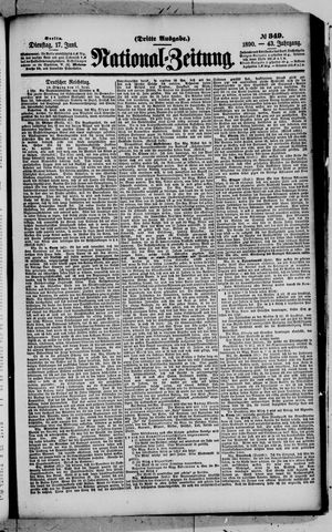 Nationalzeitung on Jun 17, 1890