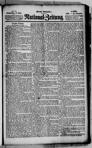 Nationalzeitung vom 19.06.1890