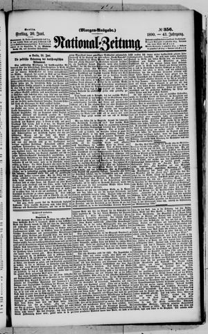 Nationalzeitung vom 20.06.1890