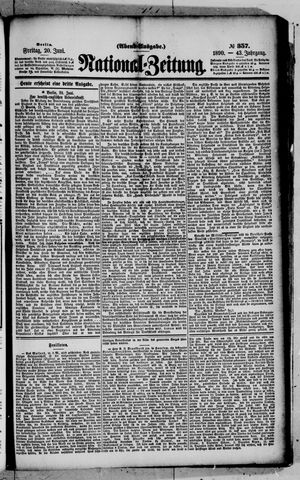 Nationalzeitung vom 20.06.1890