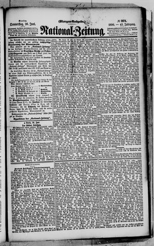 Nationalzeitung on Jun 26, 1890