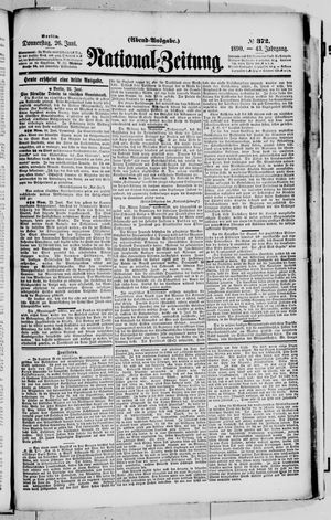 Nationalzeitung on Jun 26, 1890