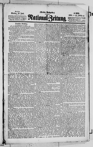 Nationalzeitung vom 30.06.1890