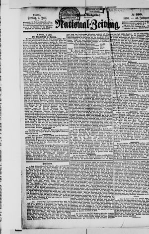 Nationalzeitung vom 04.07.1890