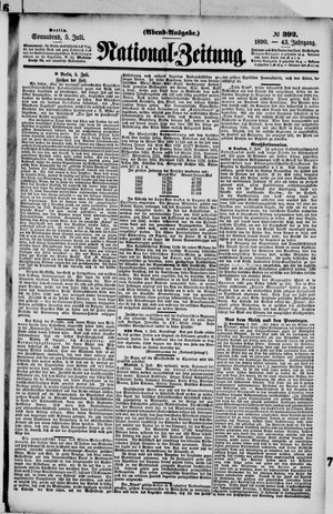 Nationalzeitung vom 05.07.1890