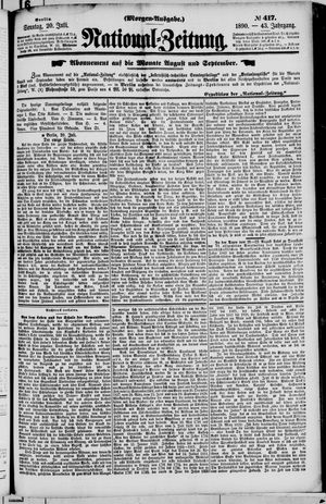 National-Zeitung vom 20.07.1890