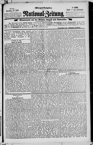 National-Zeitung vom 27.07.1890