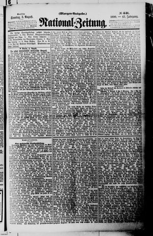 National-Zeitung vom 03.08.1890