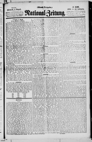 National-Zeitung vom 06.08.1890