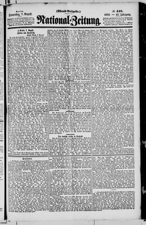 National-Zeitung vom 07.08.1890