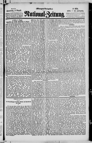 National-Zeitung vom 09.08.1890