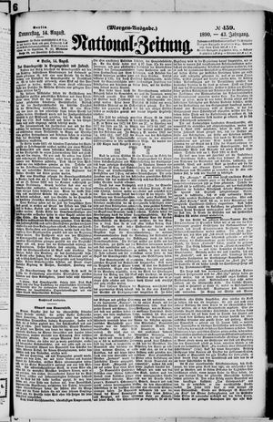 National-Zeitung vom 14.08.1890