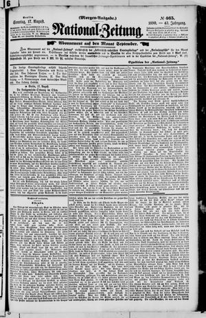 National-Zeitung vom 17.08.1890