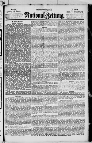 National-Zeitung vom 19.08.1890
