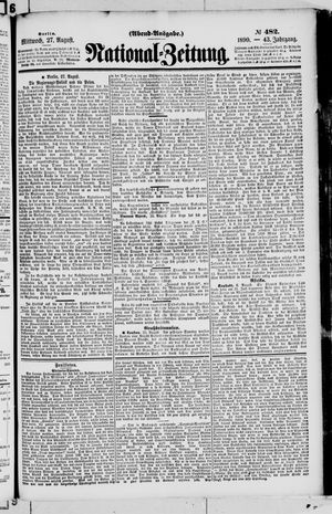 National-Zeitung vom 27.08.1890