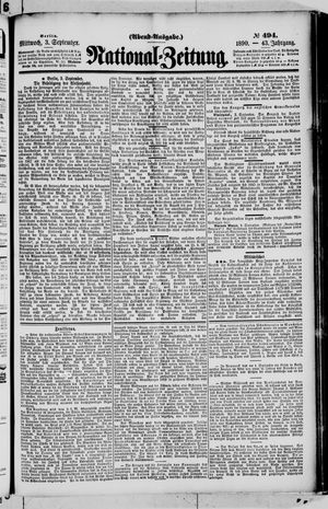 National-Zeitung vom 03.09.1890