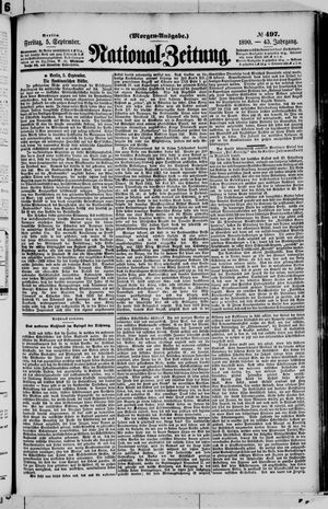 National-Zeitung on Sep 5, 1890