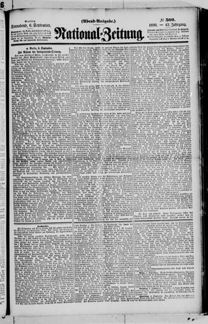 National-Zeitung on Sep 6, 1890