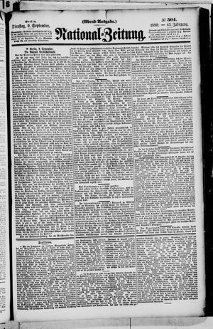 National-Zeitung vom 09.09.1890