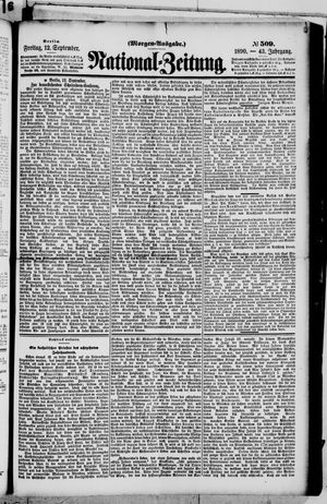 National-Zeitung vom 12.09.1890