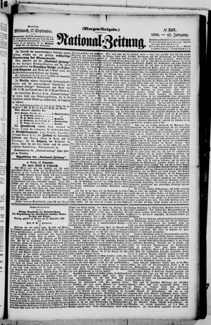National-Zeitung vom 17.09.1890