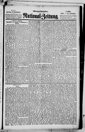 National-Zeitung vom 19.09.1890