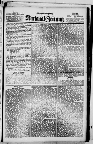 National-Zeitung vom 20.09.1890