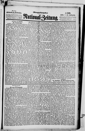 National-Zeitung vom 24.09.1890