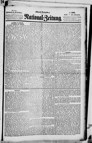 National-Zeitung vom 24.09.1890