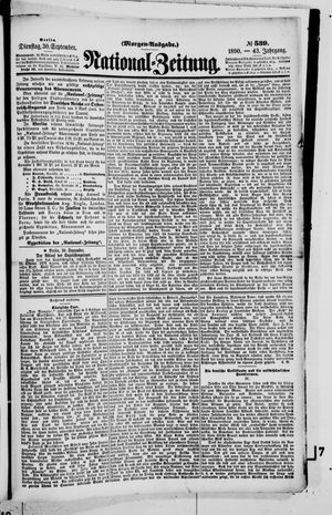 National-Zeitung vom 30.09.1890