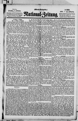 National-Zeitung vom 07.10.1890