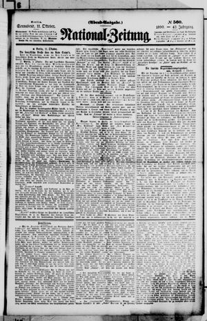 National-Zeitung vom 11.10.1890