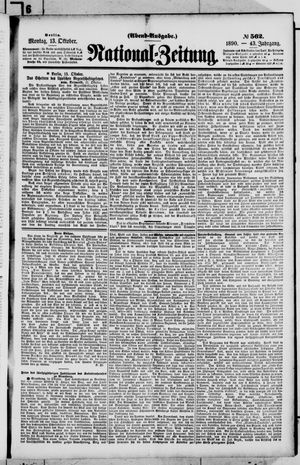 National-Zeitung vom 13.10.1890
