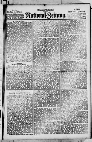 National-Zeitung vom 14.10.1890
