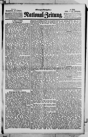 National-Zeitung vom 18.10.1890