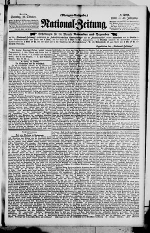 National-Zeitung vom 19.10.1890