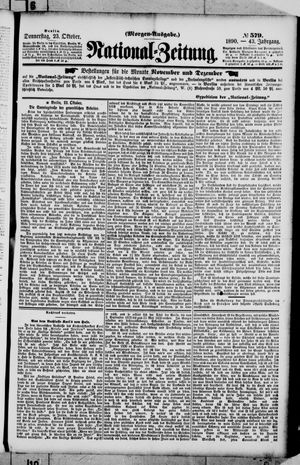 Nationalzeitung vom 23.10.1890