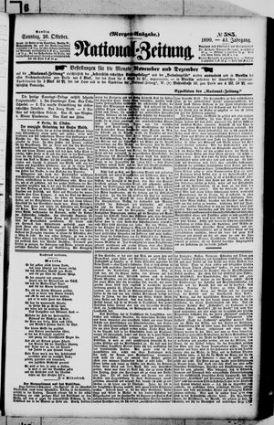 National-Zeitung vom 26.10.1890