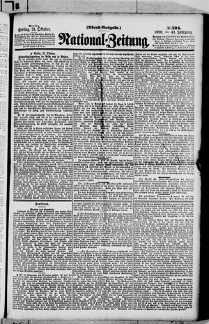 National-Zeitung vom 31.10.1890