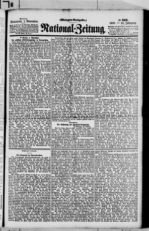 National-Zeitung vom 01.11.1890