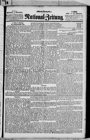 National-Zeitung vom 05.11.1890