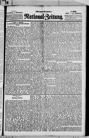 National-Zeitung vom 06.11.1890