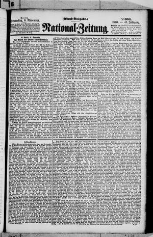 National-Zeitung vom 06.11.1890