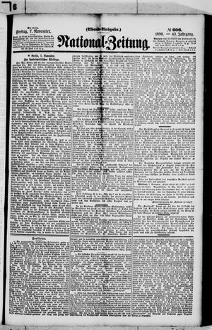 National-Zeitung on Nov 7, 1890