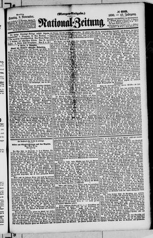 National-Zeitung vom 09.11.1890