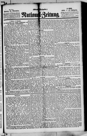 National-Zeitung vom 10.11.1890