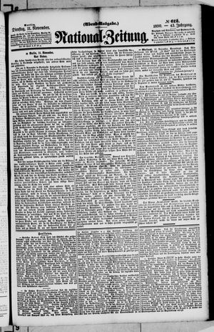 National-Zeitung vom 11.11.1890